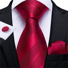 Load image into Gallery viewer, Luxury Tie Hanky Cufflink Set
