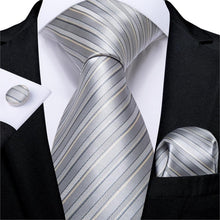 Load image into Gallery viewer, Luxury Tie Hanky Cufflink Set