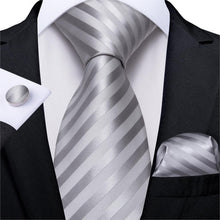 Load image into Gallery viewer, Luxury Tie Hanky Cufflink Set